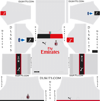 Dream League Soccer Kits AC Milan Away Kit 2019-20