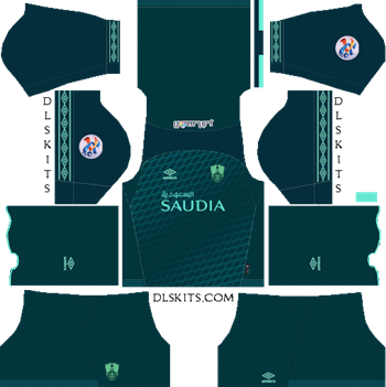 AFC Al-Ahli Saudi FC Away Kit 2019 - DLS 19 Kits - Dream League Soccer Kits URL