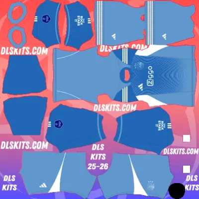AFC Ajax 2025-26 Dream League Soccer Kits UEFA DLS 26 Ajax Goalkeeper Away Dream League Soccer Kit 2025-26 for DLS Mobile Game