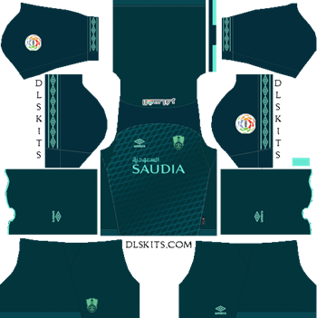 Al-Ahli Saudi FC Away Kit 2019 - DLS 19 Kits - Dream League Soccer Kits URL