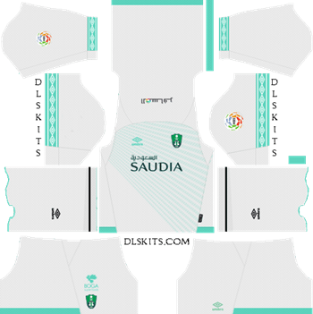 Al-Ahli Saudi FC Home Kit 2019 - DLS 19 Kits - Dream League Soccer Kits URL
