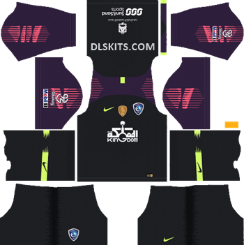 Al-Hilal FC Goalkeeper Home Kit 2019 - DLS Kits - Dream League Soccer URL 512x512