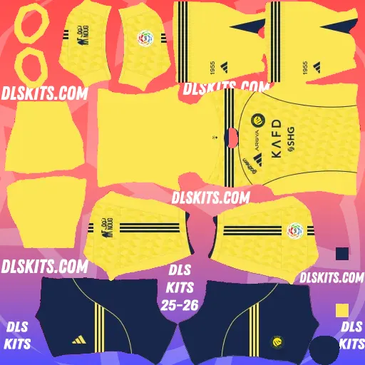 Al-Nassr FC 2025-26 Dream League Soccer Kits For DLS 26