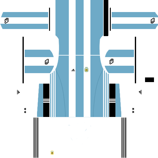 Dream League Soccer Kits Argentina 2017-2018 {DLS Kits and Logo URL} Argentina Dream League Soccer Kits Home 2 512x512 URL