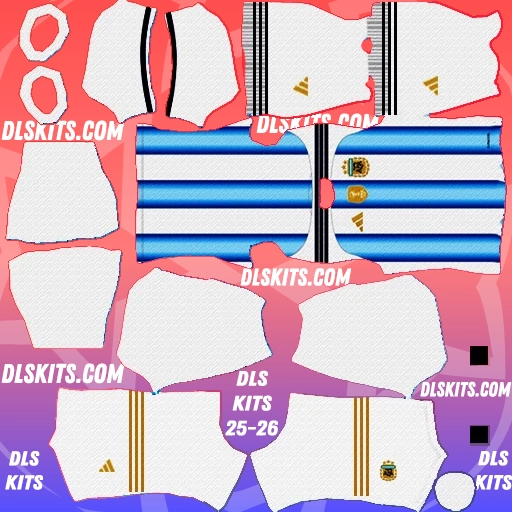 Argentina FIFA World Cup 2026 Dream League Soccer Kits For DLS 26