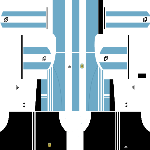 Dream League Soccer Kits Argentina 2017-2018 {DLS Kits and Logo URL}
