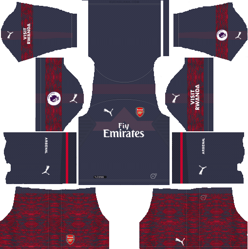 Arsenal 2018-19 Kit 512x512 Dream League Soccer Kits & Logo Arsenal Away 2018-19 Dream League Soccer Kits URL 512x512