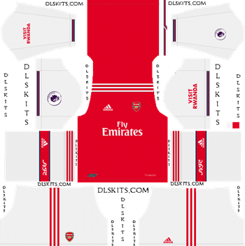 Adidas Arsenal 2019-2020 Dream League Soccer Kits & Logo Dream League Soccer Kits Arsenal Home Kit 2019-20