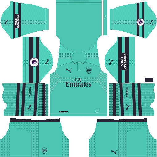 Arsenal 2018-19 Kit 512x512 Dream League Soccer Kits & Logo Dream League Soccer Kits Arsenal 2018-19 Third Kit URL 512x512