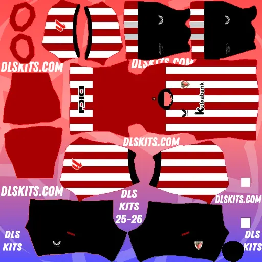 Athletic Club Bilbao 2025-26 Dream League Soccer Kits DLS 26