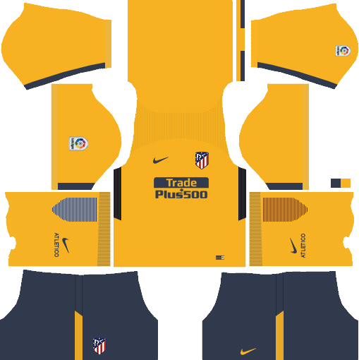 Atletico Madrid 2017-18 Kit Dream League Soccer Kits