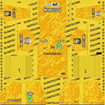 Atlético Nacional Kits 2025 For DLS 2019 Dream League Soccer Atlético Nacional Goalkeeper Third Kit 2025 For DLS 2019