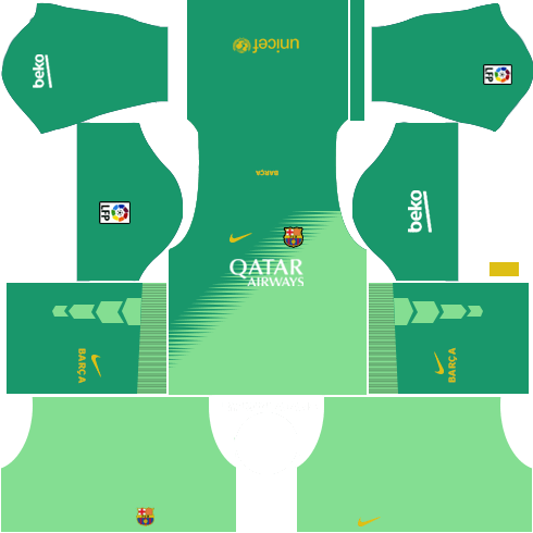 Dream League Soccer Kits Barcelona 2014/2015 with Logo URL Dream League Soccer Kits Barcelona 2015 URL Goalkeeper Home 512x512