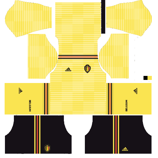 Belgium Dream League Soccer Kits 2018 World Cup 512x512 URL (Away)