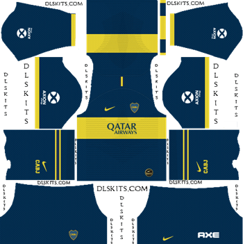 Boca Juniors 2019-2020 Dream League Soccer Kits & Logo