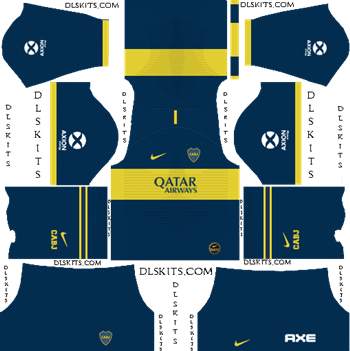 Dream League Soccer Kits Boca Juniors Home Kit 2019-2020