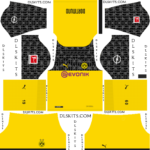 Borussia Dortmund Third Kit 2019-20 Dream League Soccer Kits