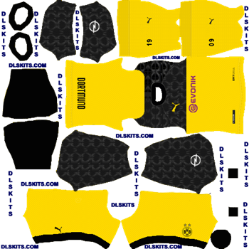 Borussia Dortmund 2020-21 Dream League Soccer Kits | DLS 21 Kits Borussia Dortmund 2020 Third Dream League Soccer Kits