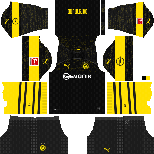 Dream League Soccer Kits Borussia Dortmund 2018-2019 Kit URL Dream League Soccer Kits Borussia Dortmund Away Kit 2018-19 URL 512x512