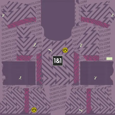 Borussia Dortmund Kits 2024-25 Dream League Soccer Borussia Dortmund Goalkeeper Away Kit 2024