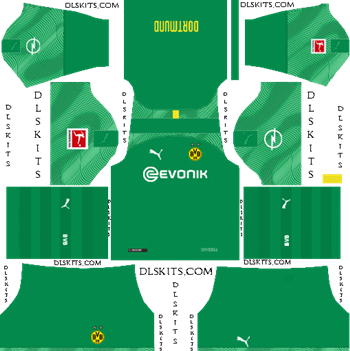 Dream League Soccer Kits Borussia Dortmund Goalkeeper Home Kit 2019-20