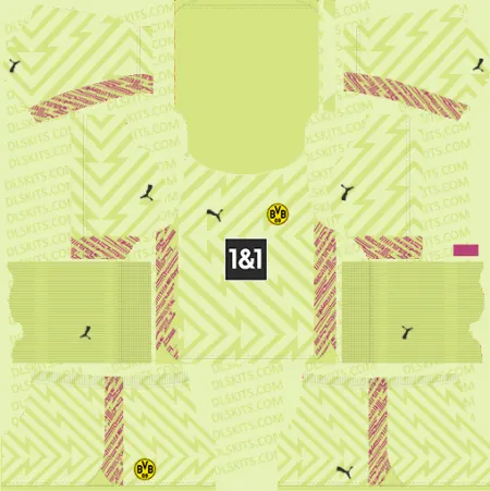 Borussia Dortmund Kits 2024-25 Dream League Soccer Borussia Dortmund Goalkeeper Home Kit 2024