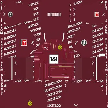 Borussia Dortmund Goalkeeper Third Kit for DLS 2019