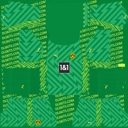 Borussia Dortmund Kits 2024-25 Dream League Soccer Borussia Dortmund Goalkeeper Third Kit 2024