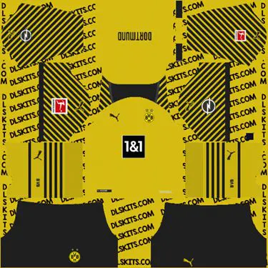Borussia Dortmund 2021-22 Kits for DLS 2019