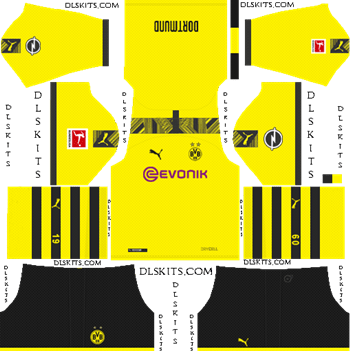 Dream League Soccer Kits Borussia Dortmund Home Kit 2019-20