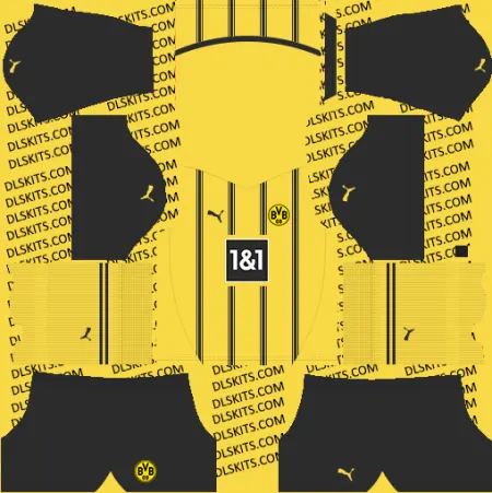 Borussia Dortmund Kits 2024-25 Dream League Soccer Borussia Dortmund Home Kit 2024