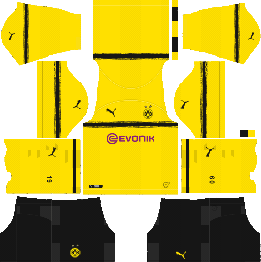 Dream League Soccer Kits Borussia Dortmund 2018-2019 Kit URL Dream League Soccer Kits Borussia Dortmund International UCL Kit 2018-19 URL 512x512