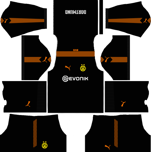 Dream League Soccer Kits Dortmund Kit & Logo 512x512 URL 2017-2018 Borussia Dortmund Dream League Soccer Kits 512x512 URL - Goalkeeper Away
