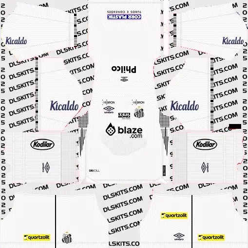Neymar Santos FC Kits 2025 For DLS 19