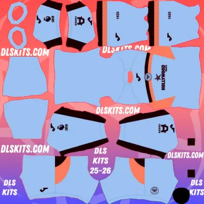Brentford FC 2025-26 Third DLS 25 Kits for Dream League Soccer