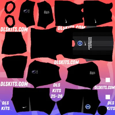 Brighton 2025-26 Goalkeeper Third Dream League Soccer 2025 DLS 25 Kits URL