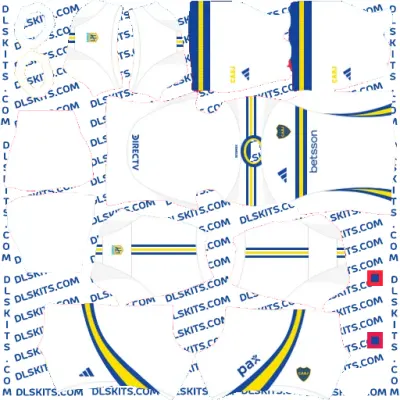 Boca Juniors 2024-25 Kits Dream League Soccer | DLS 25 Kits CA Boca Juniors Away 2024 Dream League Soccer Kit