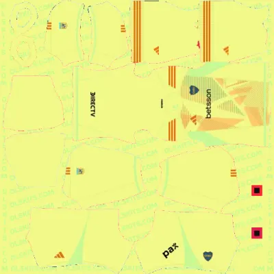 Boca Juniors 2024-25 Kits Dream League Soccer | DLS 25 Kits CA Boca Juniors Goalkeeper Away 2024 Dream League Soccer Kit