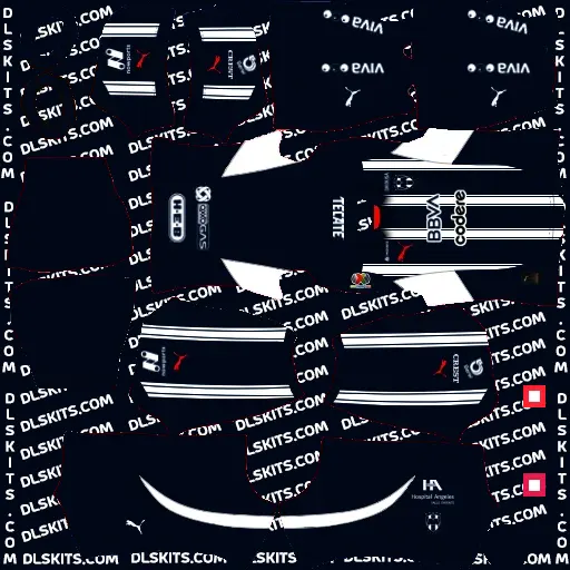 DLS CF Monterrey FC 2024-25 Kits Dream League Soccer