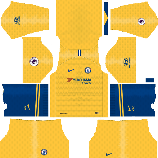 Dream League Soccer Kits Chelsea FC Away 2018-19 URL 512x512