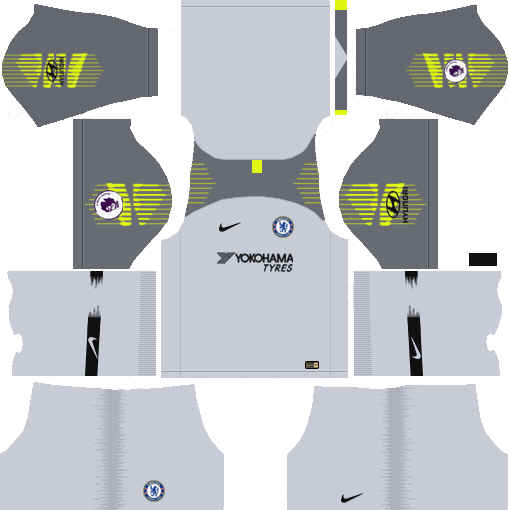 Goalkeeper Away Dream League Soccer Kits Chelsea FC Away 2018-19 URL 512x512