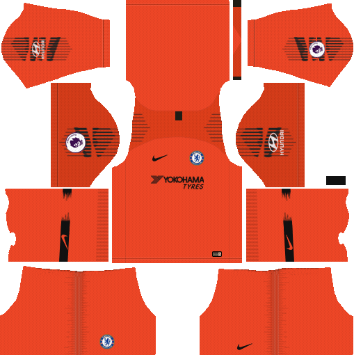 Goalkeeper Third Dream League Soccer Kits Chelsea FC Away 2018-19 URL 512x512