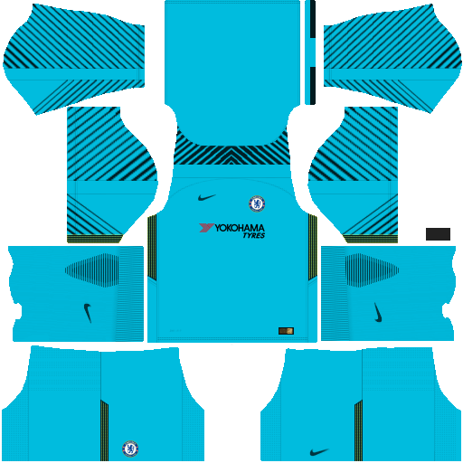 Dream League Soccer Kits Chelsea 2017-2018 {DLS Kits & Logo URL} Chelsea GoalKeeper Third Soccer Kits 2017-18
