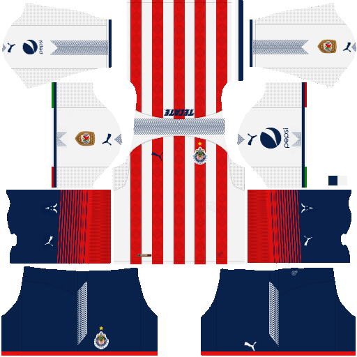 Chivas Dream League Soccer Kits DLS 512x512 URL (Home)