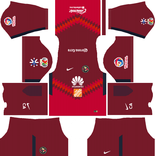 Club America Dream League Soccer Kits DLS 512x512 URL (Goalkeeper Home)