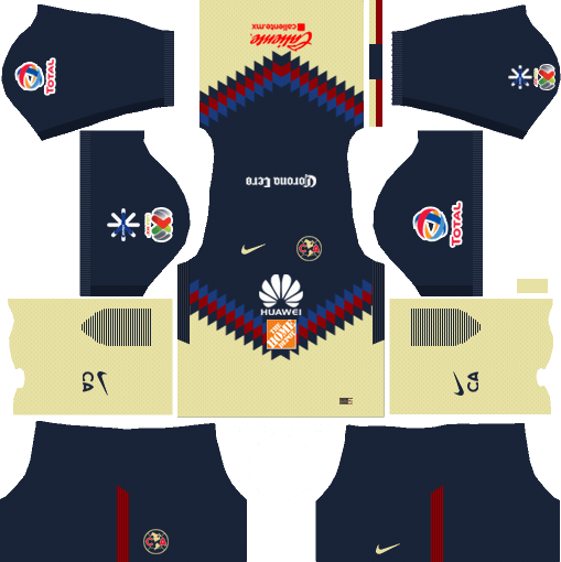 Dream League Soccer Kits Club America DLS 512x512 URL (Home)
