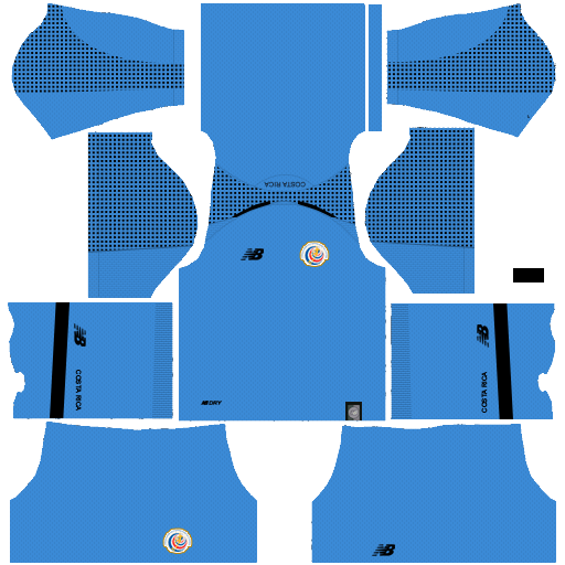 Costa Rica Kit 2018 World Cup Dream League Soccer Kits 512x512 URL- Goalkeeper