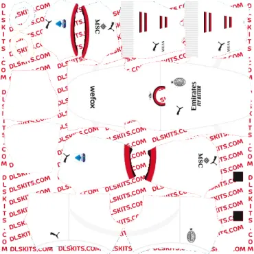 AC Milan 2024-25 Kits Dream League Soccer | DLS 25 Kits DLS AC Milan Away Kit 2024 Dream League Soccer