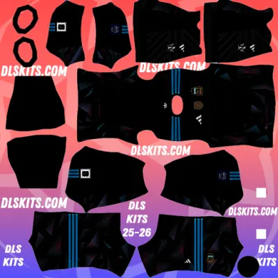 Argentina FIFA World Cup 2026 Dream League Soccer Kits For DLS 26 DLS Argentina Goalkeeper Home Kit
