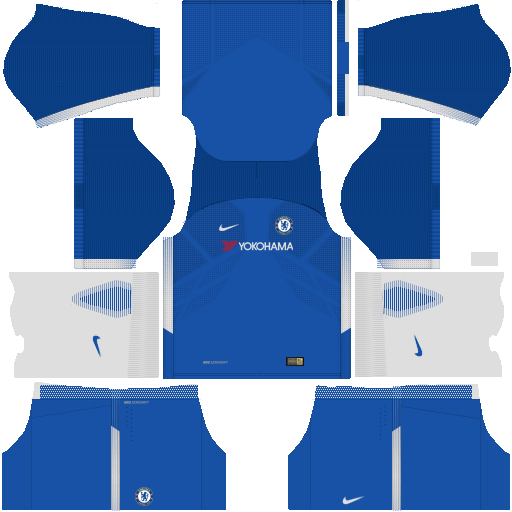 Dream League Soccer Kits Chelsea 2017-2018 {DLS Kits & Logo URL} DLS Chelsea F.C. Home Kits 2017-18